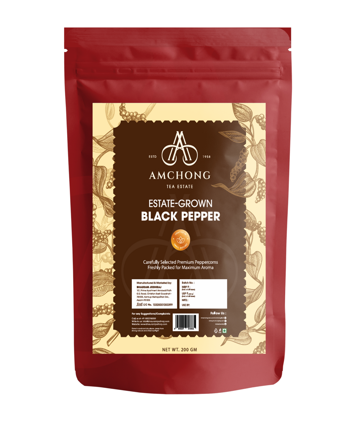 Estate-Grown Black Pepper